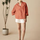 Linen Oversized Fit Pocket Shirt ELOWEN