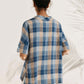 Linen V Neck Short Sleeve Shirt SIERRA