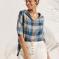 Linen V Neck Short Sleeve Shirt SIERRA
