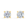 Classic Lab Diamond Stud Earrings (1/4 ct. tw.) – VS+ Clarity - 14k White or Yellow Gold Over Sterling Silver