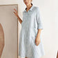 100% Linen Shirt Dress MADISON