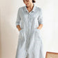 100% Linen Shirt Dress MADISON