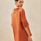 Linen V Neck Short Sleeve Shirt SIERRA