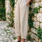 100% Linen Classic Ankle Pants ZOE