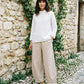 100% Linen Classic Ankle Pants ZOE