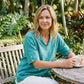 Linen V Neck Short Sleeve Shirt SIERRA