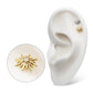 14Kt Gold Threadless Sunburst Top with 6-Prong Lab-Grown Diamond