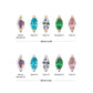 14Kt Gold Threadless Prong Set Marquise Gem Top