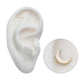 14Kt Gold Threadless with Crescent Moon Top