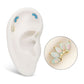 14K Solid Gold Opal Marquise Threadless Top
