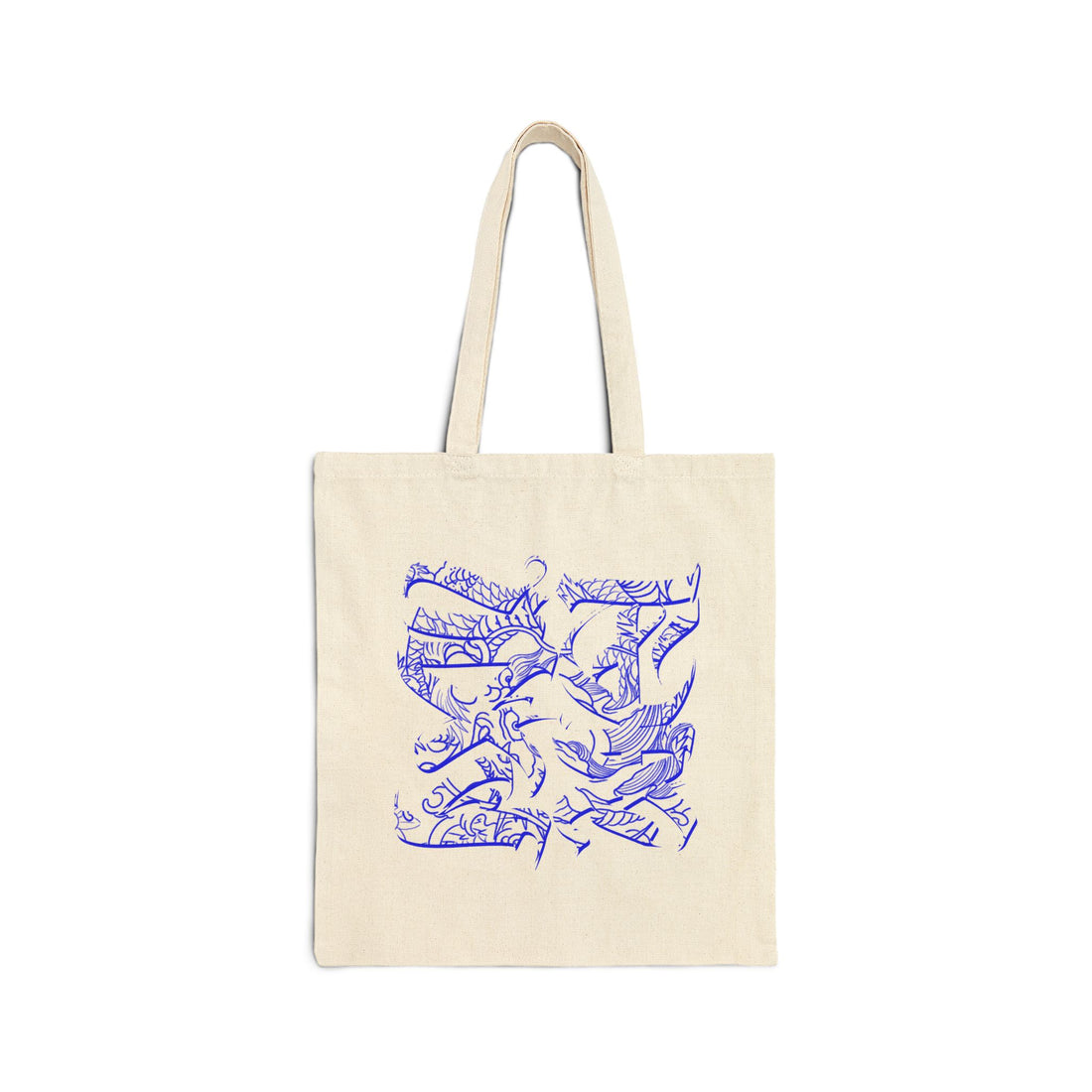 Ocean Ink Canvas Tote