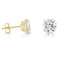 2.00 CTW AGI Certified Lab-Grown Diamond Stud Earrings in Solid 14K Gold – E Color, VS Clarity