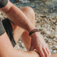 Stacked Brown Leather & Tiger Eye Bead Bracelet