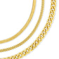 Adalina Three Chain Anklet Set