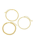 Adalina Three Chain Anklet Set
