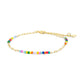 Iridiana Rainbow Beaded Anklet