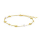 June Pearl & Flower Charm Anklet