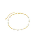 Allie Stationed Pearl Anklet