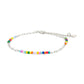 Iridiana Rainbow Beaded Anklet