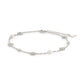 June Pearl & Flower Charm Anklet