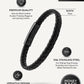 7mm Black Braided Leather Bracelet