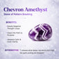 Natural Chevron Amethyst Crystal Point
