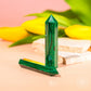 Natural Malachite Crystal Point