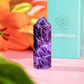 Natural Chevron Amethyst Crystal Point