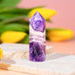 Natural Chevron Amethyst Crystal Point