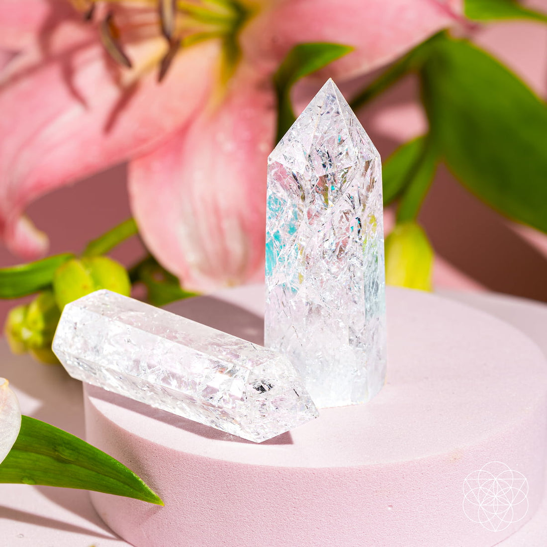 Natural Ice Quartz Point