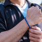 Men’s Blue Lapis Lazuli Beaded Bracelet Bali