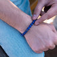 Men’s Blue Lapis Lazuli Beaded Bracelet Bali