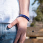 Men’s Blue Lapis Lazuli Beaded Bracelet Morocco