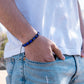 Men’s Blue Lapis Lazuli Beaded Bracelet Havana