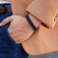 Double Black Suede & Braided Leather Bracelet