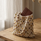Artisanal Handwoven Gem Bead Crochet Tote Bag