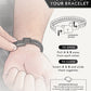Black Braided Leather & Black Onyx Bead Bracelet
