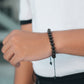 Black Tourmaline Beaded Bracelet - Bali