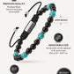 Turquoise & Black Onyx Beaded Bracelet - Navajo