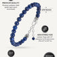 Lapis Lazuli Beaded Bracelet - Chain Fit