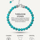 Turquoise Beaded Bracelet - Chain Fit