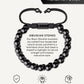 Black Obsidian Beaded Bracelet - Morroco