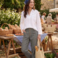 Linen Oversized Fit Pocket Shirt ELOWEN
