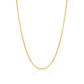 14K Solid Yellow Gold Curb Link Chain Necklace for Women and Girls Made in Italy-Width 2mm