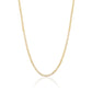 14K Solid Yellow Gold Curb Link Chain Necklace for Men and Women Made in Italy - Width 2.5mm Length 20"