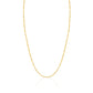 14K Solid Yellow Gold Figaro Link Chain 3+1 Necklace for Women and Girls Made in Italy - Width 1.5mm