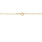 14K Solid Yellow Gold Figaro Link Chain 3+1 Necklace for Women and Girls Made in Italy - Width 1.5mm