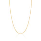 14K Solid Yellow White or Rose Gold Rolo Link Chain Necklace Diamond Cut for Women and Girls Made in Italy - Width 1mm Length 16"