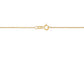 14K Solid Yellow White or Rose Gold Rolo Link Chain Necklace Diamond Cut for Women and Girls Made in Italy - Width 1mm Length 16"