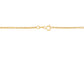 14K Solid Yellow Gold Rolo Link Chain Necklace Diamond Cut for Women and Girls Made in Italy - Width 1.5mm Length 16"
